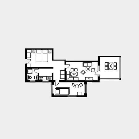 Strandvillen - Mit Meerblick, 2 Schlafzimmern Und Balkon Sv-607 公寓